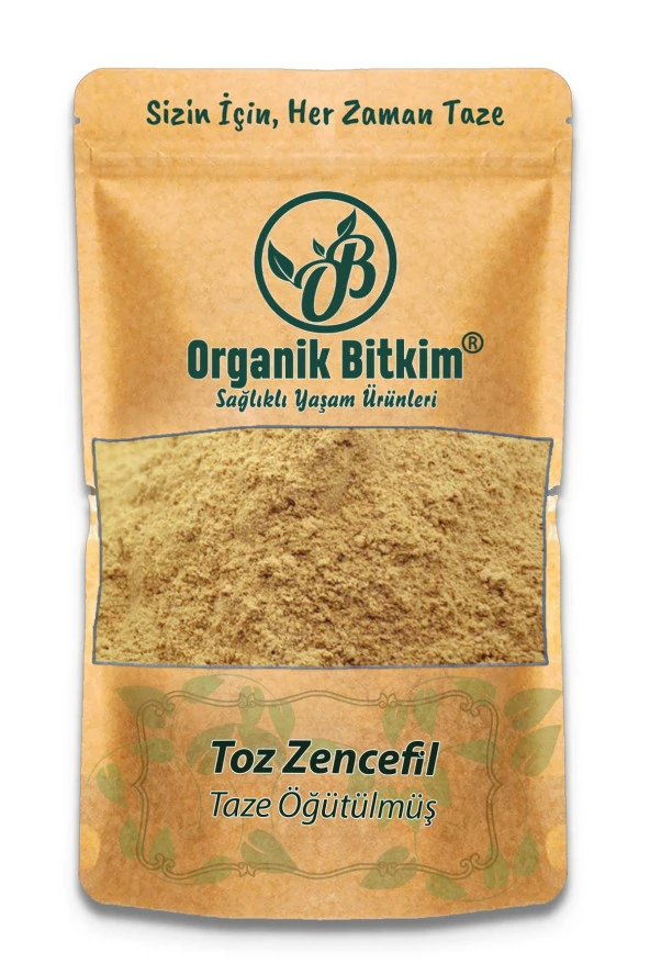 Organik Bitkim Zencefil Toz (Öğütülmüş) 250 gr