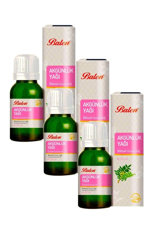 Balen Akgünlük-Sığla Ağacı Yağı (Distilasyon) 20 ml 3 Adet