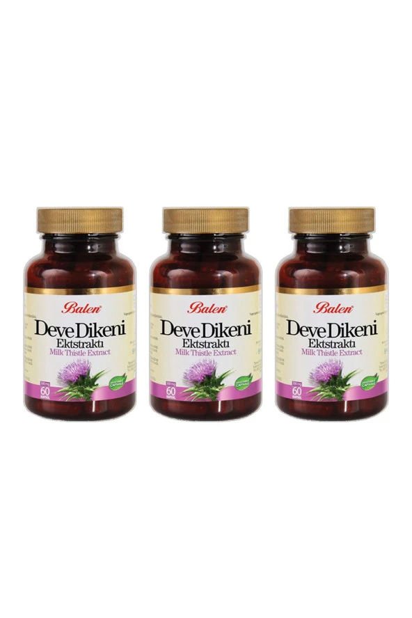 Balen Deve Dikeni Ekstraktı Kapsül 375 mg 60 Kapsül x 3 Adet ürün görseli 1