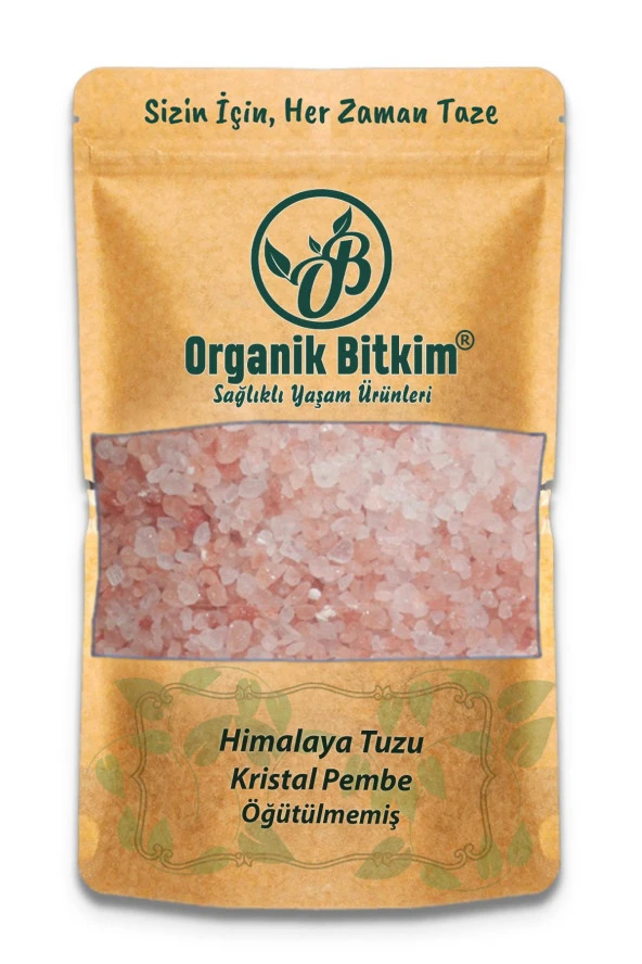 Organik Bitkim Himalaya Tuzu Toz 1 kg + Himalaya Tuzu Kristal 1 kg - 2