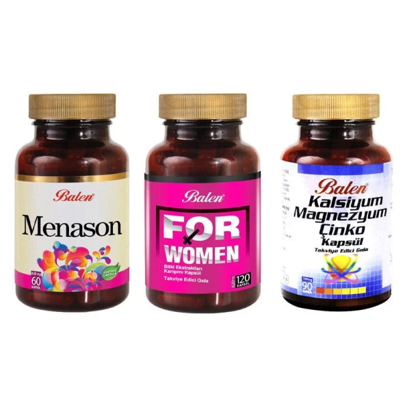Balen For Woman(Bayan)+Balen Menason +Kalsiyum Magnezyum Çinko ürün görseli 1