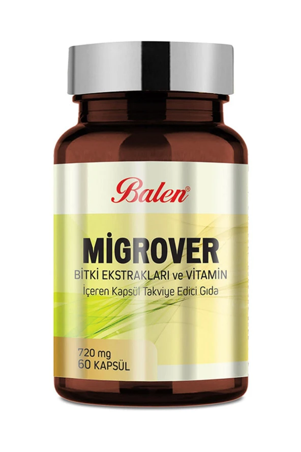Balen Migrover Bitki Ekstraktları-Vitamin 60 Kapsül x 3 Adet - 2