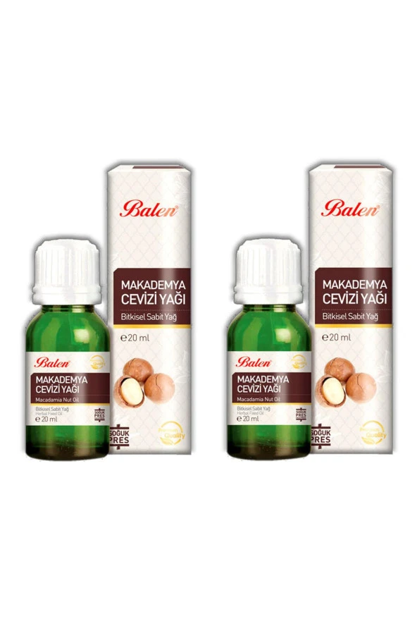 Balen Makademya Cevizi Yağ - Soğuk Pres 20 ml x 2 Adet ürün görseli 1