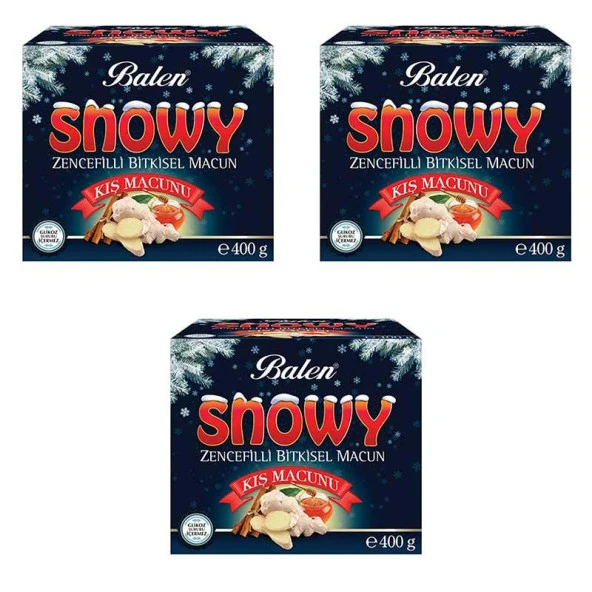 Balen SNOWY Zencefilli Kış Macunu 400 gr x 3 Adet ürün görseli 1