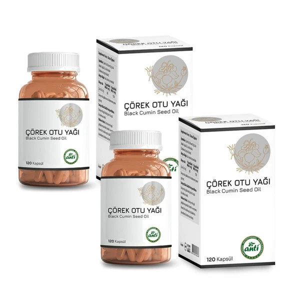 Anti Çörek Otu Yağı Kapsülü 120 Kapsül x 2 Adet ürün görseli 1
