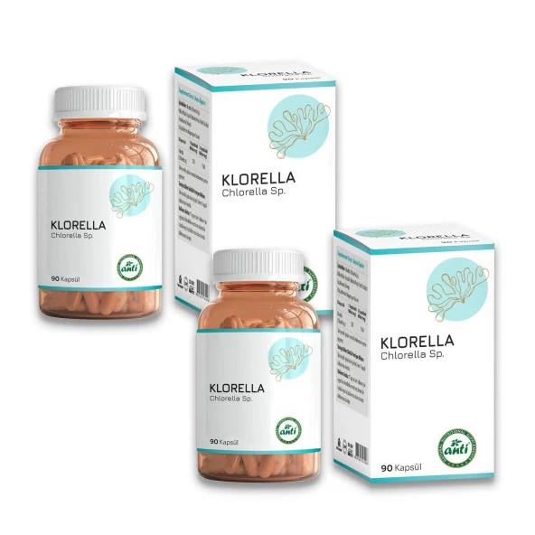 Anti Klorella-Chlorella (Yüksek Mavi Yeşil Alg Yosun) 2x90 Kapsül