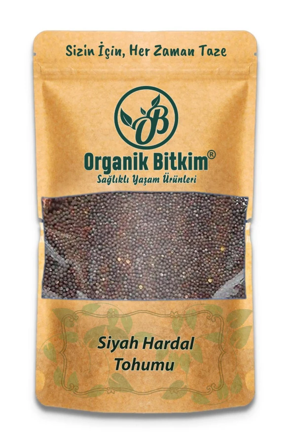Organik Bitkim Tane Siyah Hardal Tohumu 250 gr ürün görseli 1