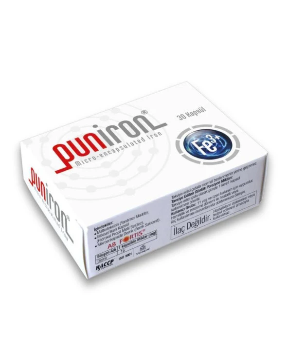 Anti Puniron® Mikroenkapsüle Demir 30 Kapsül ürün görseli 1