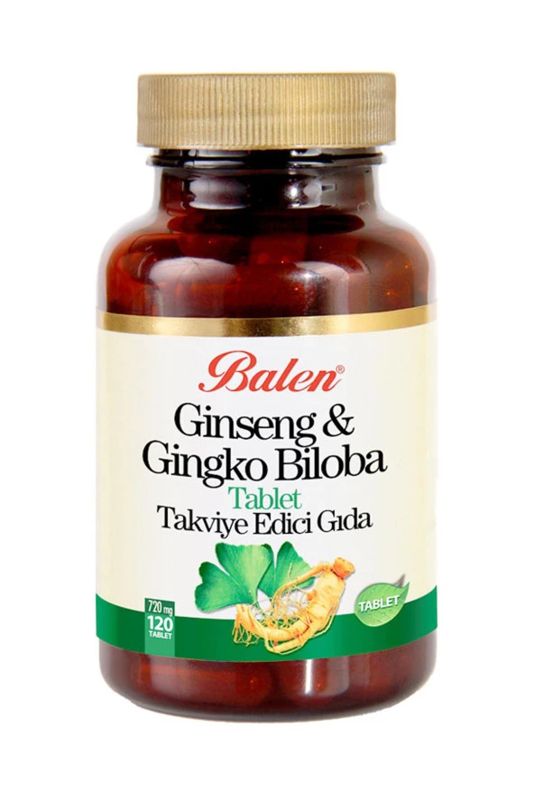 Balen Ginseng & Ginkgo Biloba 720 mg 120 Tablet x 6 Adet - Resim 2