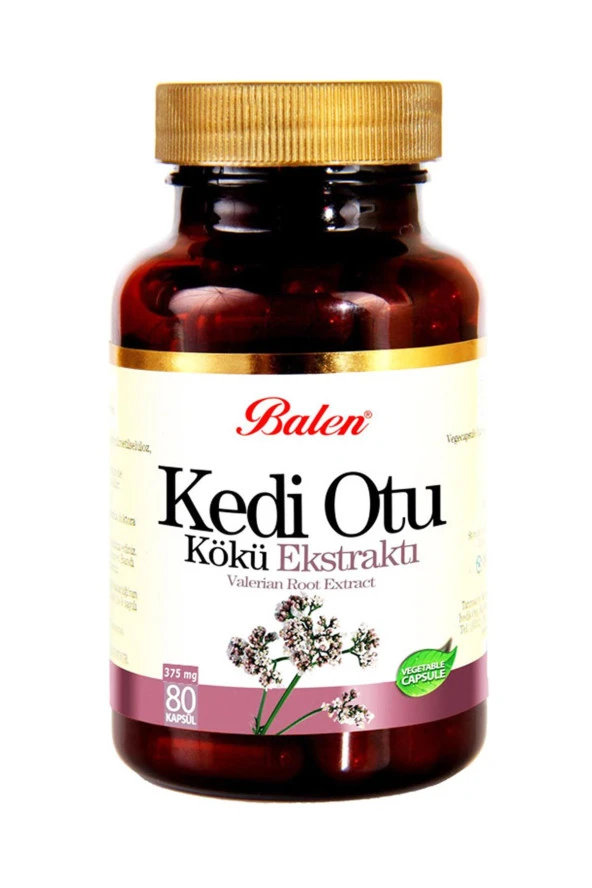 Balen Kedi Otu Kökü Ekstraktı (Valerian Root) 375 mg 80 Kapsül ürün görseli 1