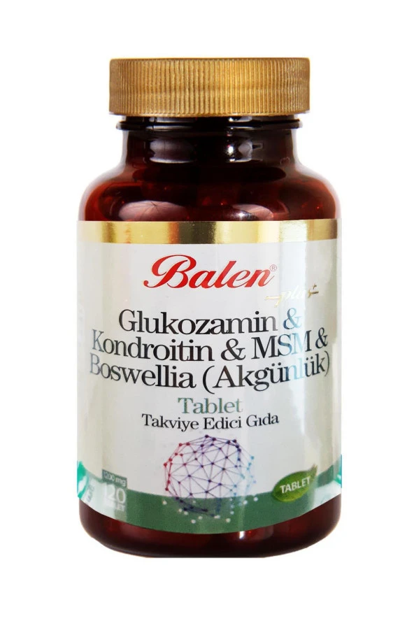 Balen Glukozamin Kondroitin MSM+BOSWELİA 1200 mg 120 Tablet ürün görseli 1