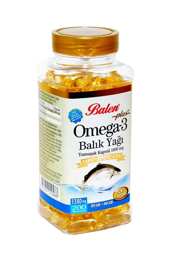 Balen Omega 3 Balık Yağı 1380 mg 200 Adet x 2 Adet - Resim 2