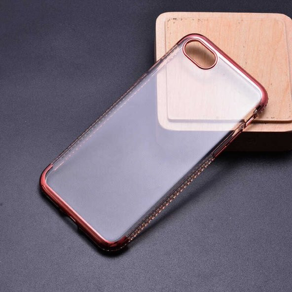 Apple iPhone 7 8 Kılıf Zore Tek Sıra Taşlı Silikon - 8