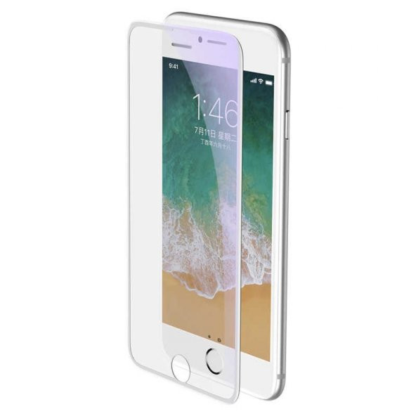 Apple iPhone 8 Plus Baseus Full-Screen Curved Anti-Blue Light Tempered Glass EKRAN KORUYUCU CAM - 9
