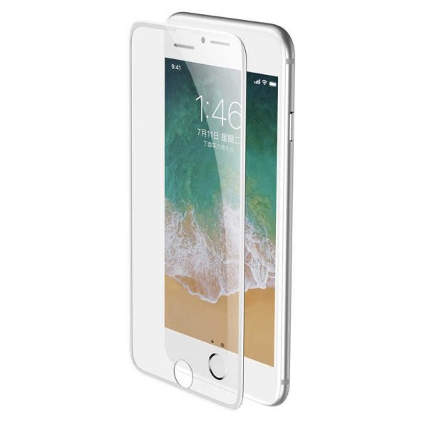 Apple iPhone 8 Plus Baseus Full-Screen Curved Tempered Glass Screen Protector EKRAN KORUYUCU CAM - 5
