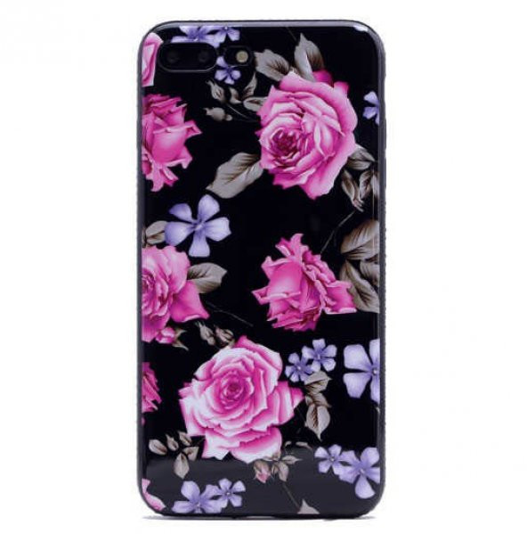 Apple iPhone 8 Plus Kılıf Zore İnci Taşlı Silikon - 12