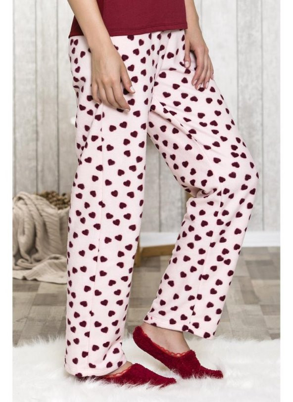 Kışlık Bayan Peluş Pijama Altı (10 Model) Rahat Kadın Pijaması