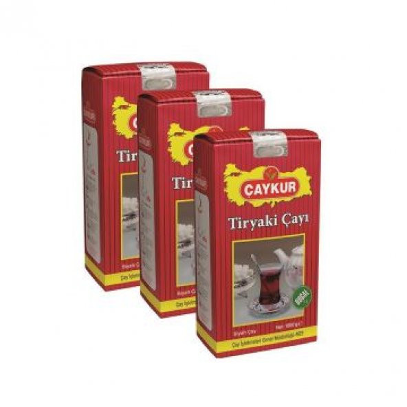 Çaykur Tiryaki Çayı 3000 gr (3x1000gr ) - 1