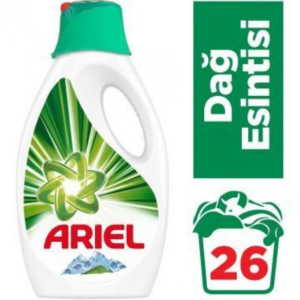 Ariel Sıvı Çamaşır Deterjanı Dağ Esintisi 26 Yıkama