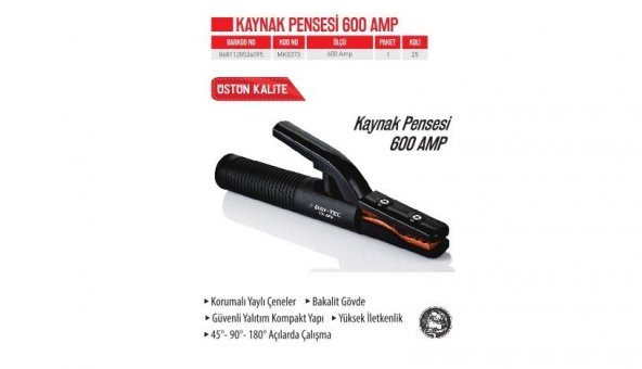 Bay-Tec Kaynak Pensesi 600 Amper (MK0373)