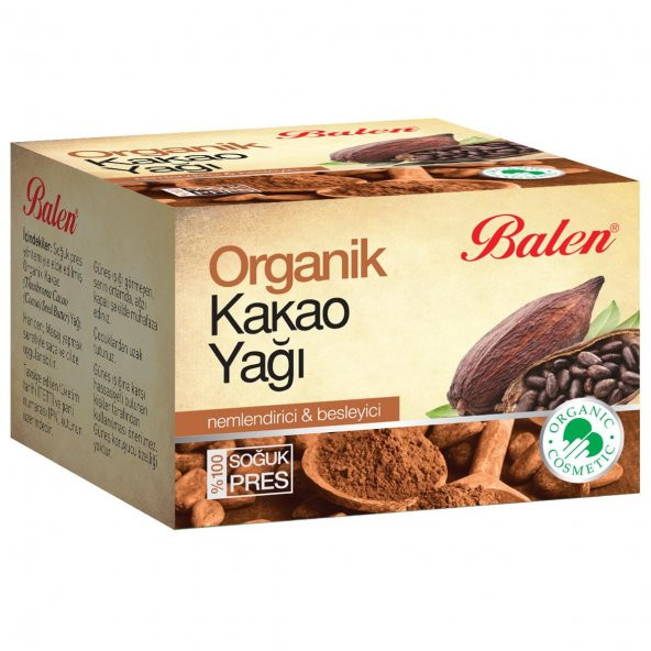 Organik Kakao Yağı (Soğuk pres) 50ML