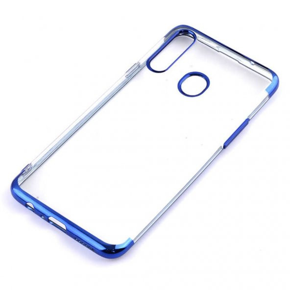 Galaxy A10S Kamera Korumalı Köşeleri Renkli Şeffaf Silikon Kılıf - Resim 5