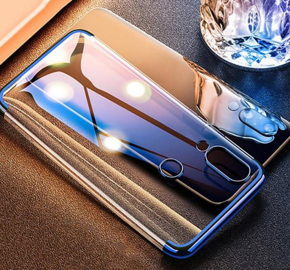 Galaxy A10S Kamera Korumalı Köşeleri Renkli Şeffaf Silikon Kılıf - Resim 9