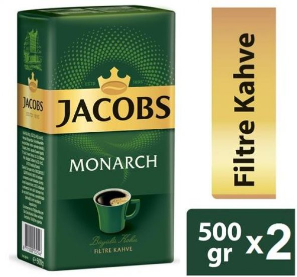 Jacobs Monarch 2 x 500g Filtre Kahve