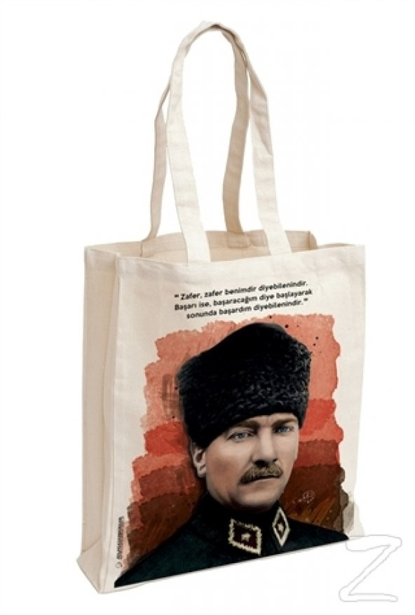 Atatürk (Kalpaklı)   Aforizma Bez Çanta