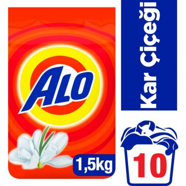 Alo 1,5 kg Toz Çamaşır Deterjanı Kar Çiçeği
