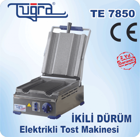 Tuğra TE-7850 8 Dilim İkili Döküm Elektrikli Dürüm Tost Makinası - 5