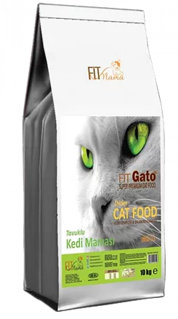 Fit Gato Yetişkin Kedi Maması Premium Taze Tavuk Etli 10 kg