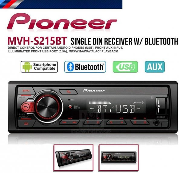 Pioneer Mvh-s215 Bt Bluetoothlu Oto Teyp