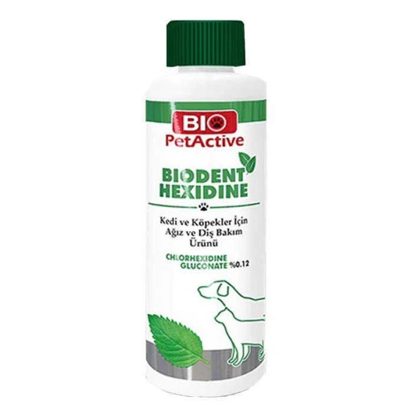 Biopetactive Biodent Hexidine Cat and Dog 250 ml ağız ve diş bakım ürünü Skt:06/2027