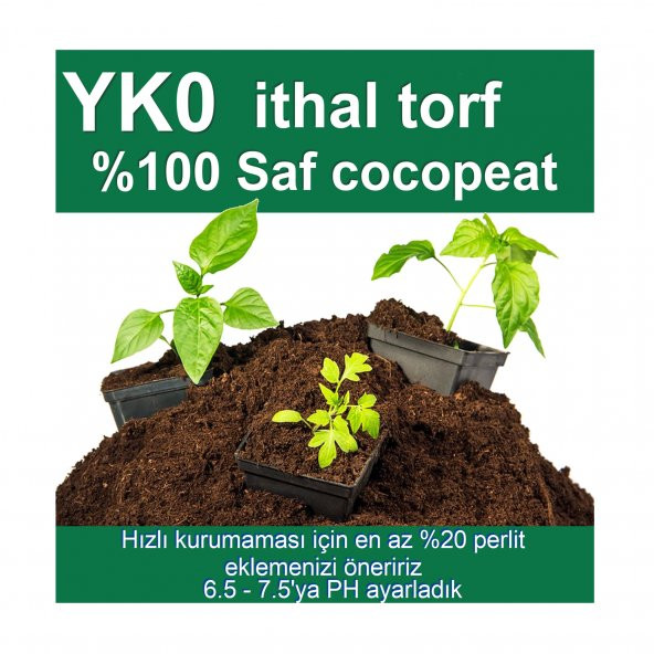 30 LT YK0 ithal saf CocoPeat torf, Çiçek, Tohum, fide coco peat Toprağı