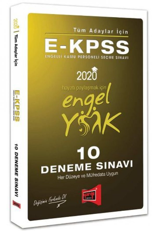 Yargı EKPSS Tüm Adaylar İçin 10 Deneme Sınavı 2020 - 1
