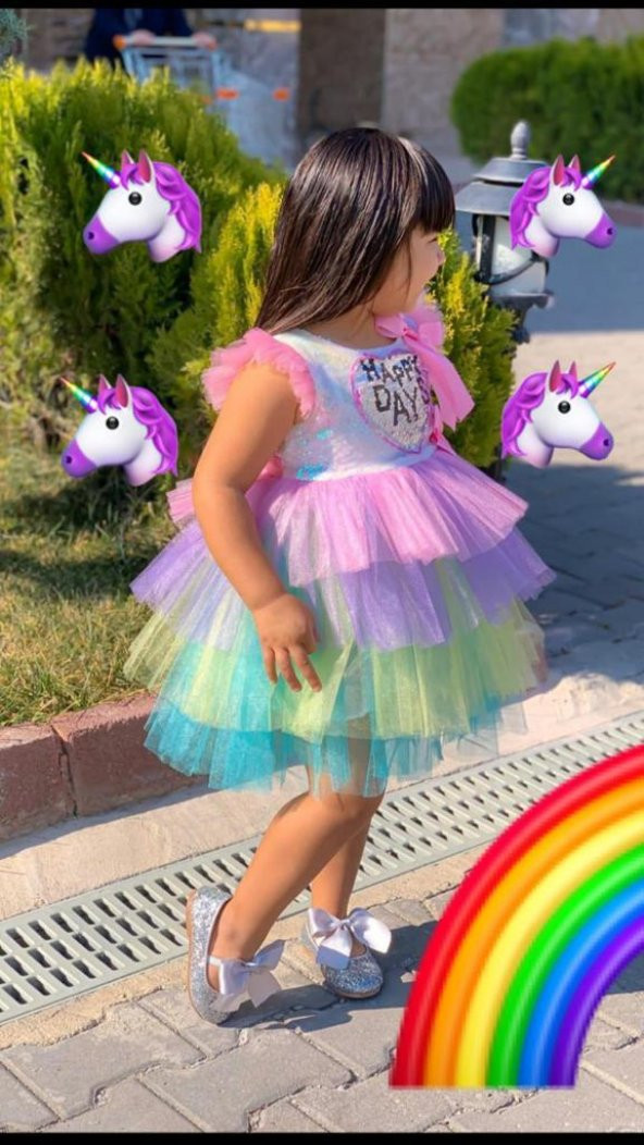 Pumpido Kids Pony Pullu Tüllü Elbise - 2