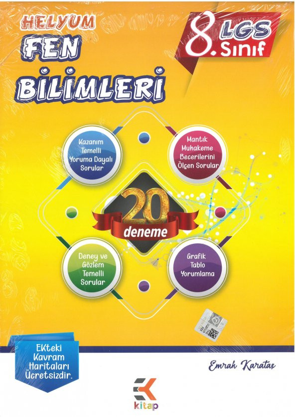 Ek Kitap 8.Sınıf Helyum Fen Bilimleri 20Li Deneme-Emrah Karataş