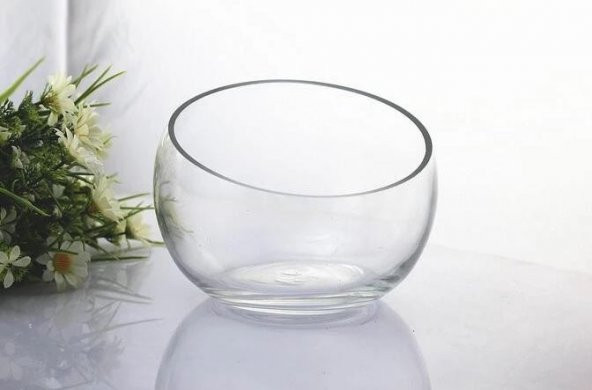 EminHome Cam Yarım Fanus Kase 18 Cm