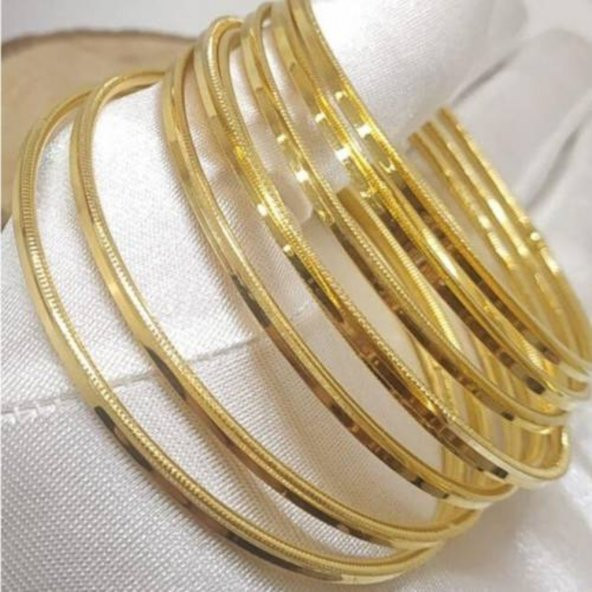 Ajda Bilezik 6.8 Ölçüsünde Altın Kaplama Çöp Bilezik 1 ADETTİR. 039 - 2