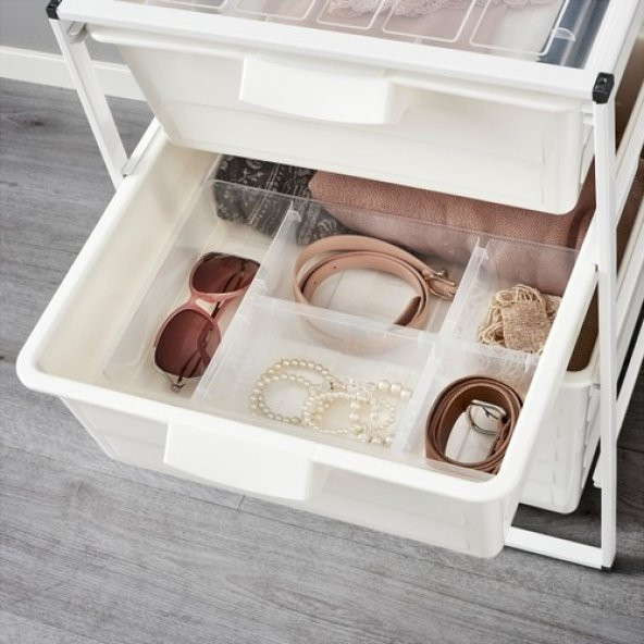 IKEA ANTONIUS Dolap Raf Şeffaf Plastik Düzenleyici - 3