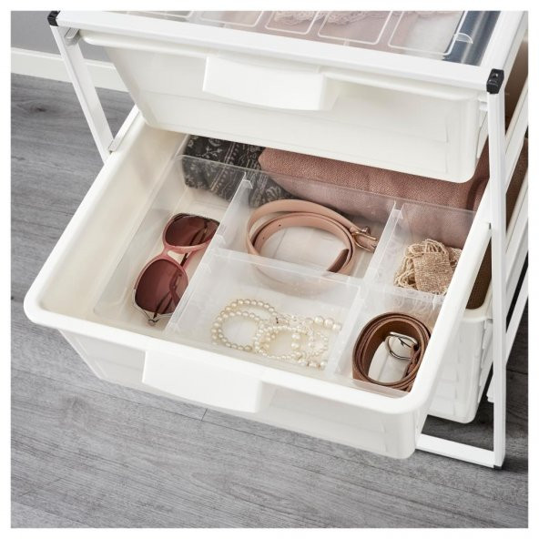 IKEA ANTONIUS Dolap Raf Şeffaf Plastik Düzenleyici - 6
