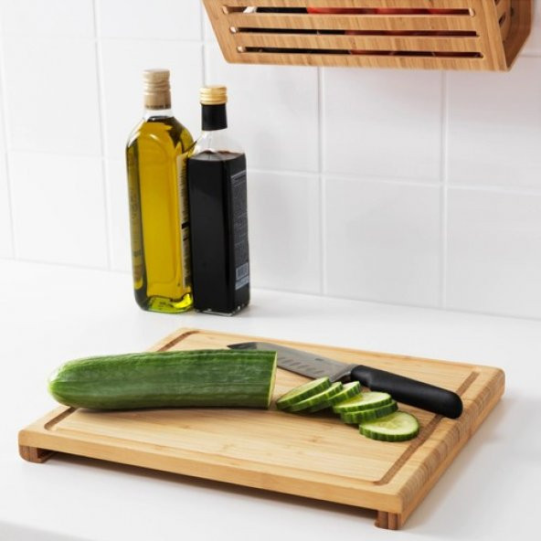 IKEA Rimforsa Masi̇f Ahşap Bambu Kesme Tahtası 36X30 cm - 2