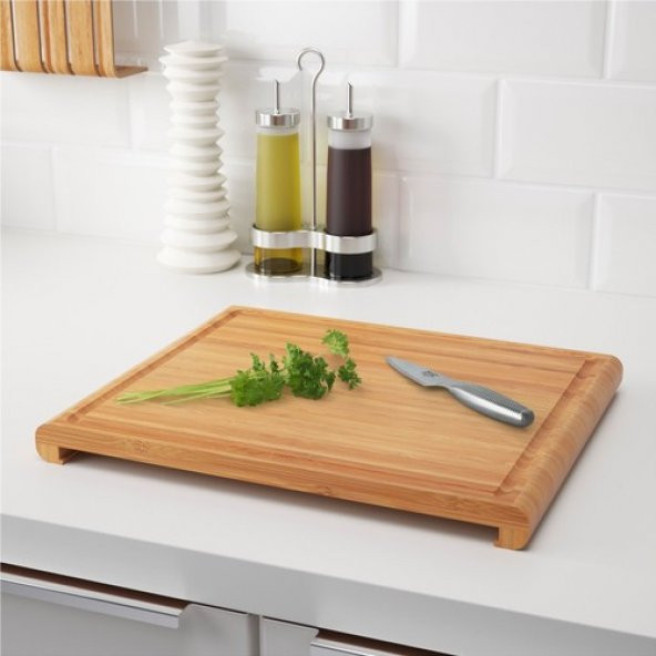 IKEA Rimforsa Masi̇f Ahşap Bambu Kesme Tahtası 36X30 cm - 3