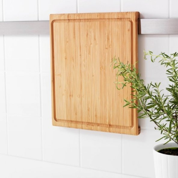 IKEA Rimforsa Masi̇f Ahşap Bambu Kesme Tahtası 36X30 cm - 5