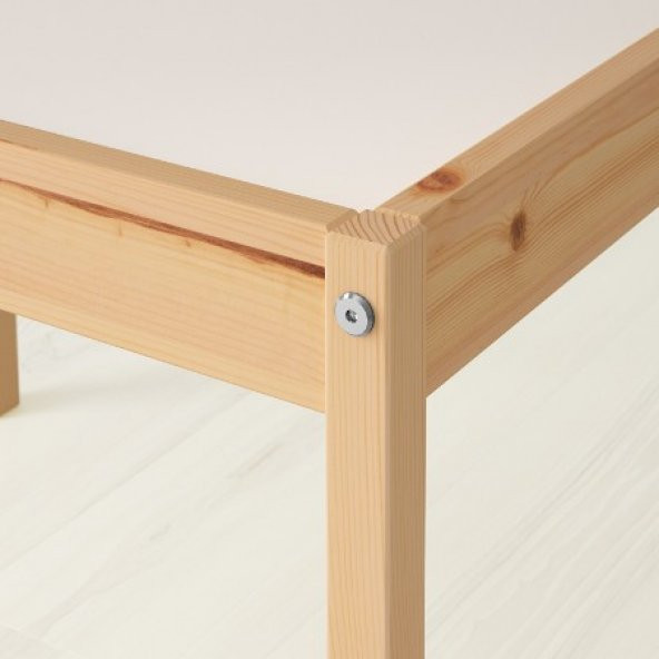 IKEA LATT MASİF ÇAM AHŞAP ÇOCUK OYUN YEMEK AKTİVİTE MASASI - 5