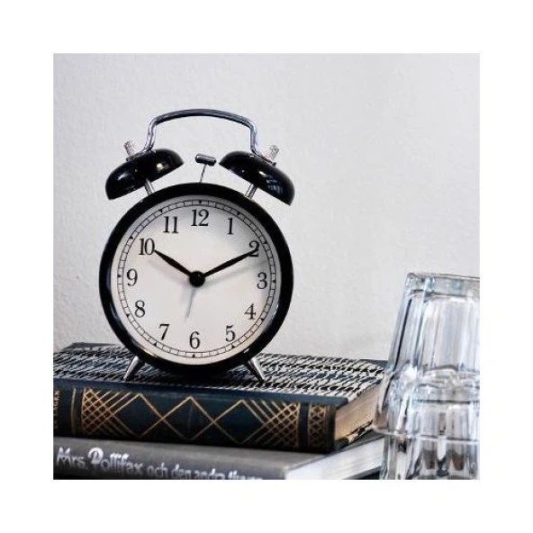 IKEA DEKAD Nostaljik Çalar Saat Dekoratif Alarmlı Masa Saati - Resim 2