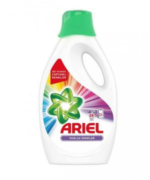 Ariel Sıvı Çamaşır Deterjanı Parklar Renkler 26 Yıkama