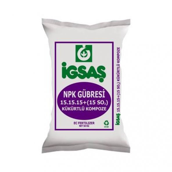 5 KG NPK 15-15-15-15 (SO3 Kükürtlü) Kompoze Taban Gübresi - npk Gübre - 2