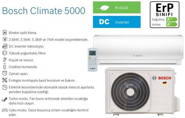 BOSCH RAC 5000 A++ 12.000Btu/h Inverter Klima - 4